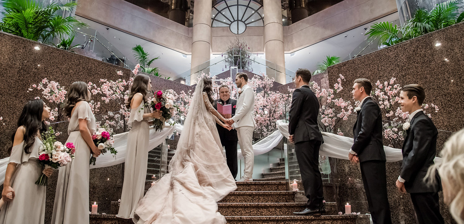 Celebrate your wedding in style - plan an Adelaide wedding by InterContinental Adelaide's iconic marble staircase. Experience a luxurious city wedding with customisable packages and support from our skilled Events team.